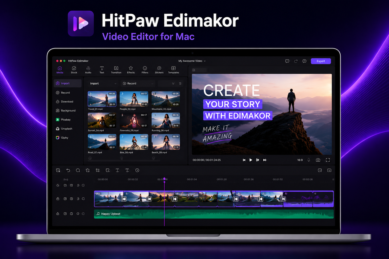 HitPaw Edimakor (Video Editor) screenshot 1